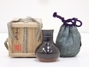 京焼　笹田仁史造　利休鶴首写茶入　□z